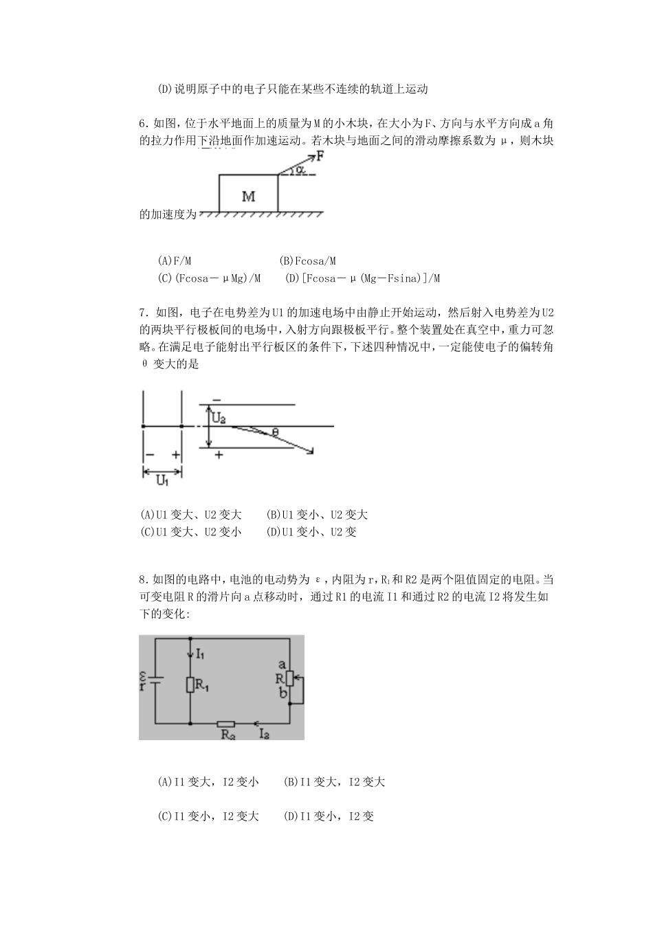 1992年全国卷高考物理真题及答案_第2页