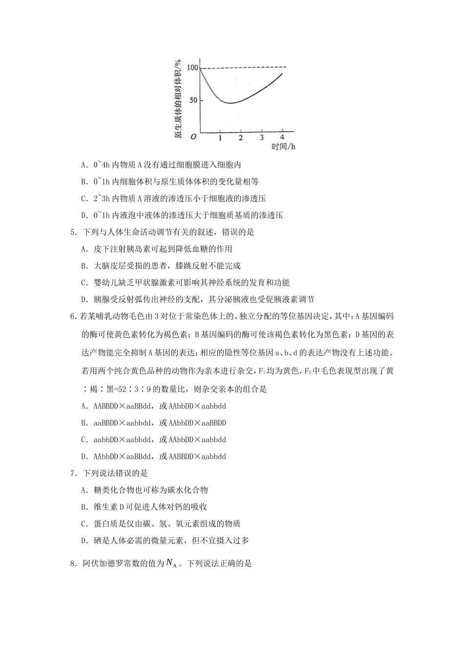 2017全国II卷高考理科综合真题及答案_第2页