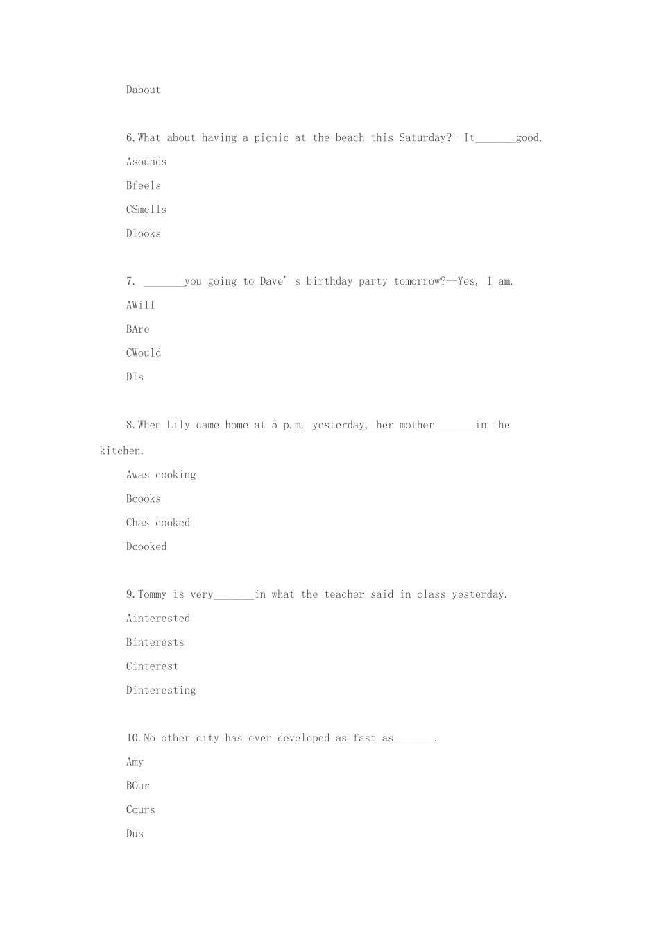 无忧考网_2021年重庆成人高考高起点英语考试真题及答案_第2页