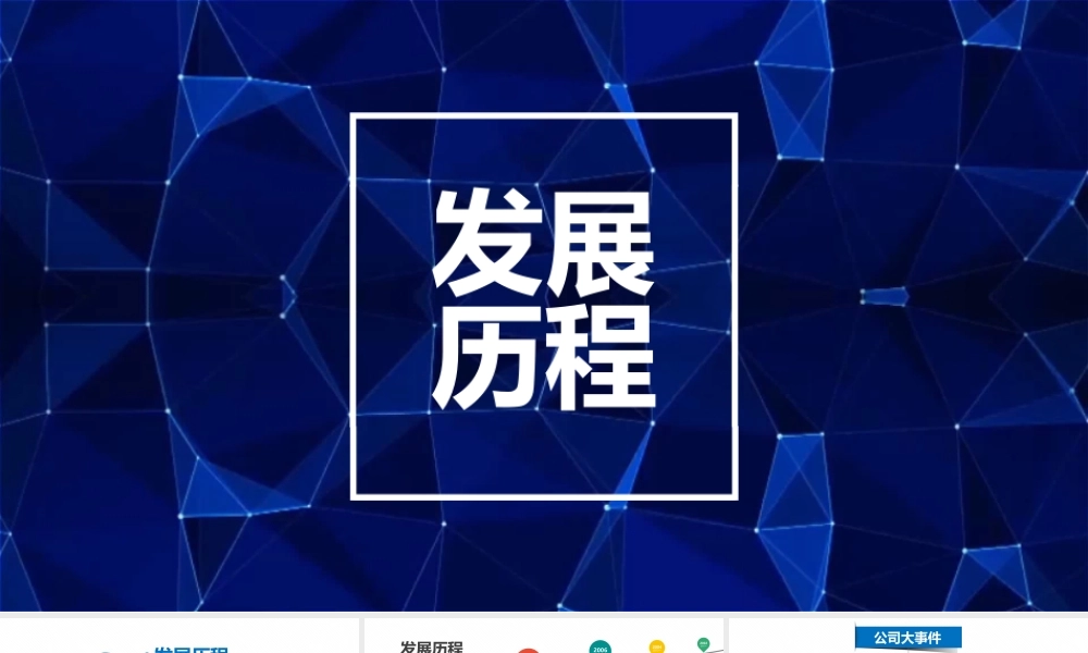 时间轴公司发展历程企业大事记PPT模板