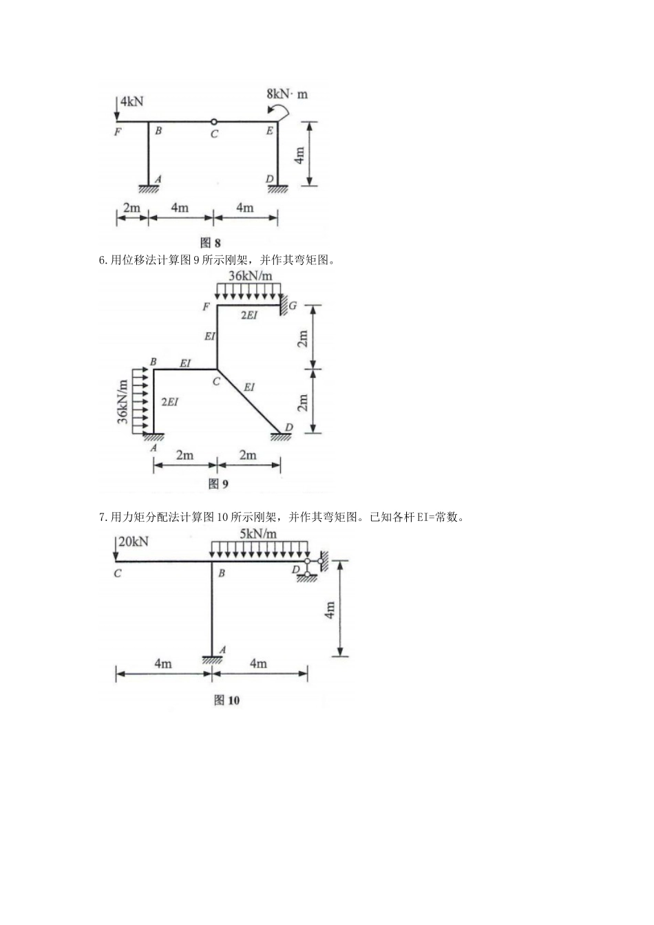 2020年山东科技大学结构力学考研真题_第3页