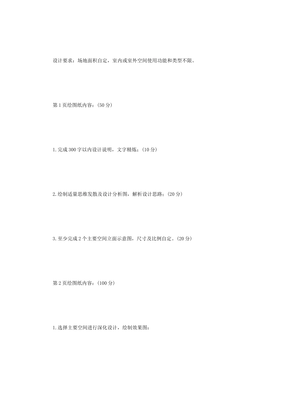 2021年江苏扬州大学手绘设计表现考研真题A卷_第2页
