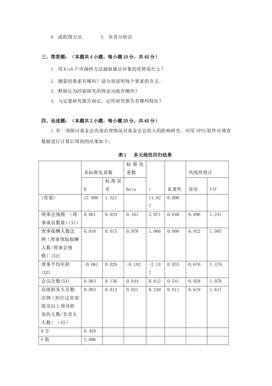 2020年广东暨南大学社会研究方法考研真题_第3页