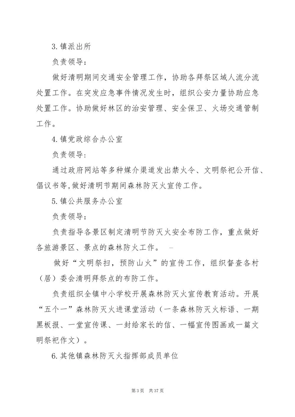 2025年20清明节期间森林防火工作方案_第3页