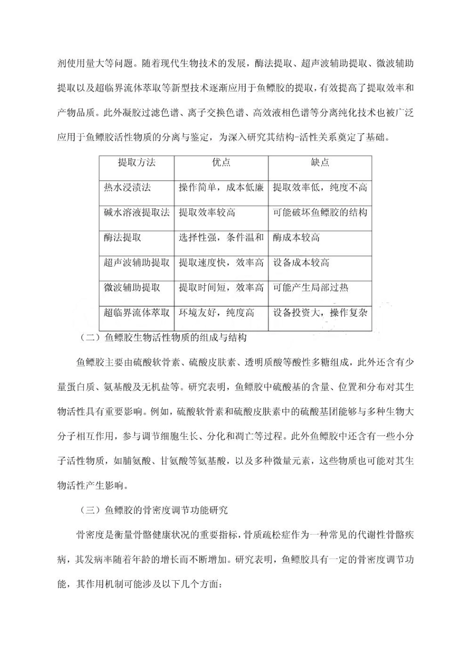 鱼鳔胶生物活性物质提取及其骨密度调节功能研究_第3页