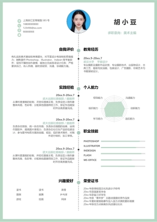 简历单页195