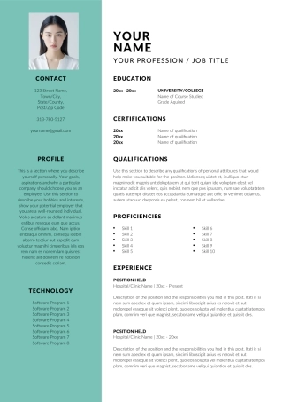 英文简历-单页03