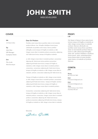 英文简历-单页23