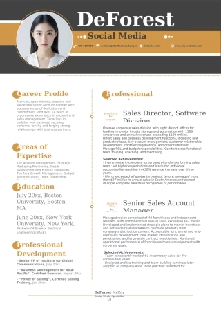 英文简历-双页01