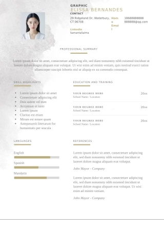 英文简历-双页08