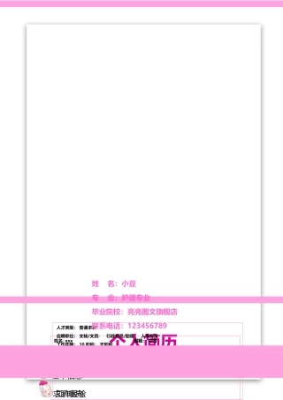 护士、护理-四页22