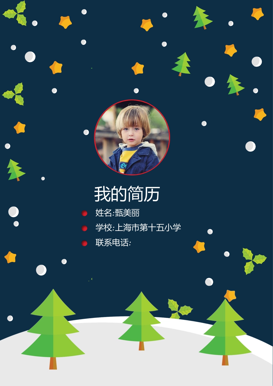 小升初简历164_第1页