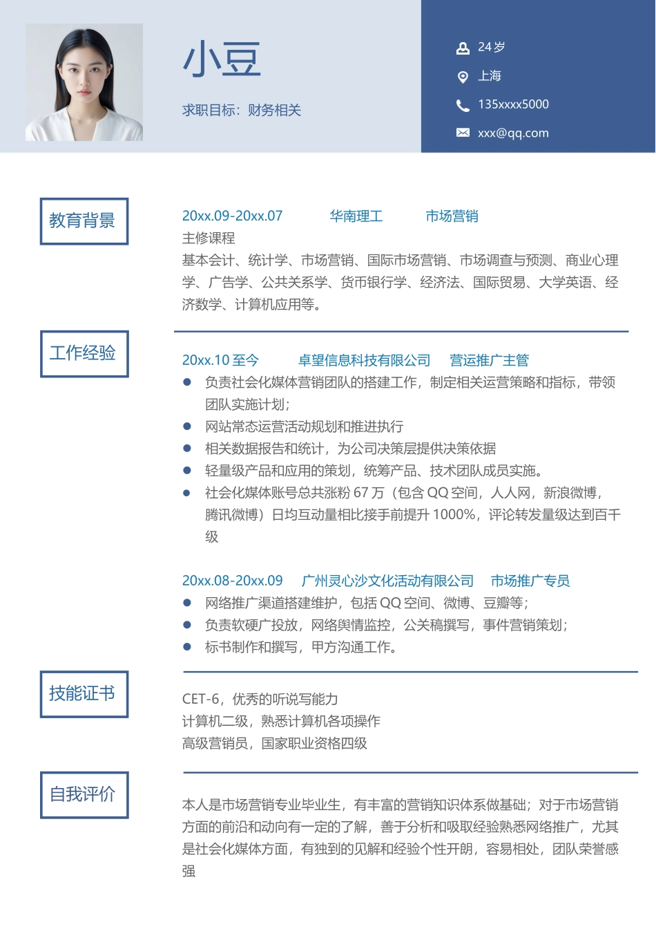 行政财经简历-四页04_第2页