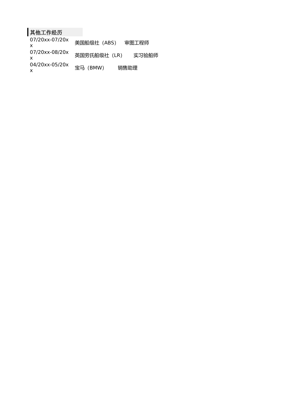 应聘金融类岗位的简历模板_第2页