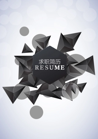 简历三页088-封面+内容