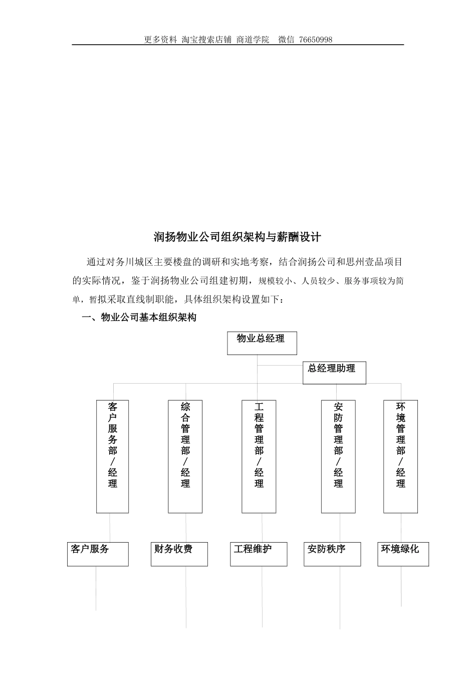 物业公司组织架构与薪酬设计(修订版)_第2页