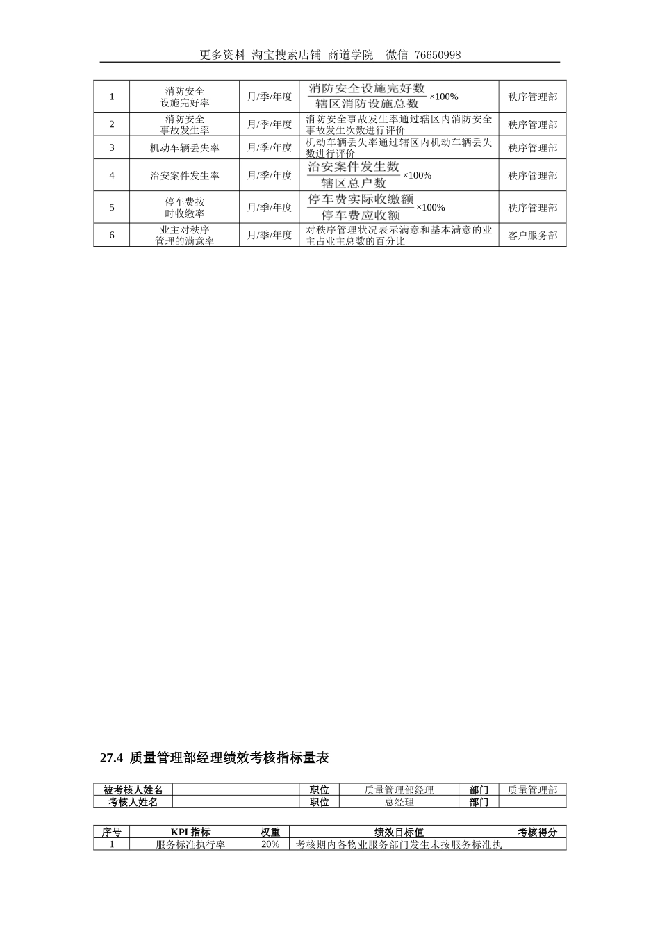 物业企业绩效考核全案_第2页