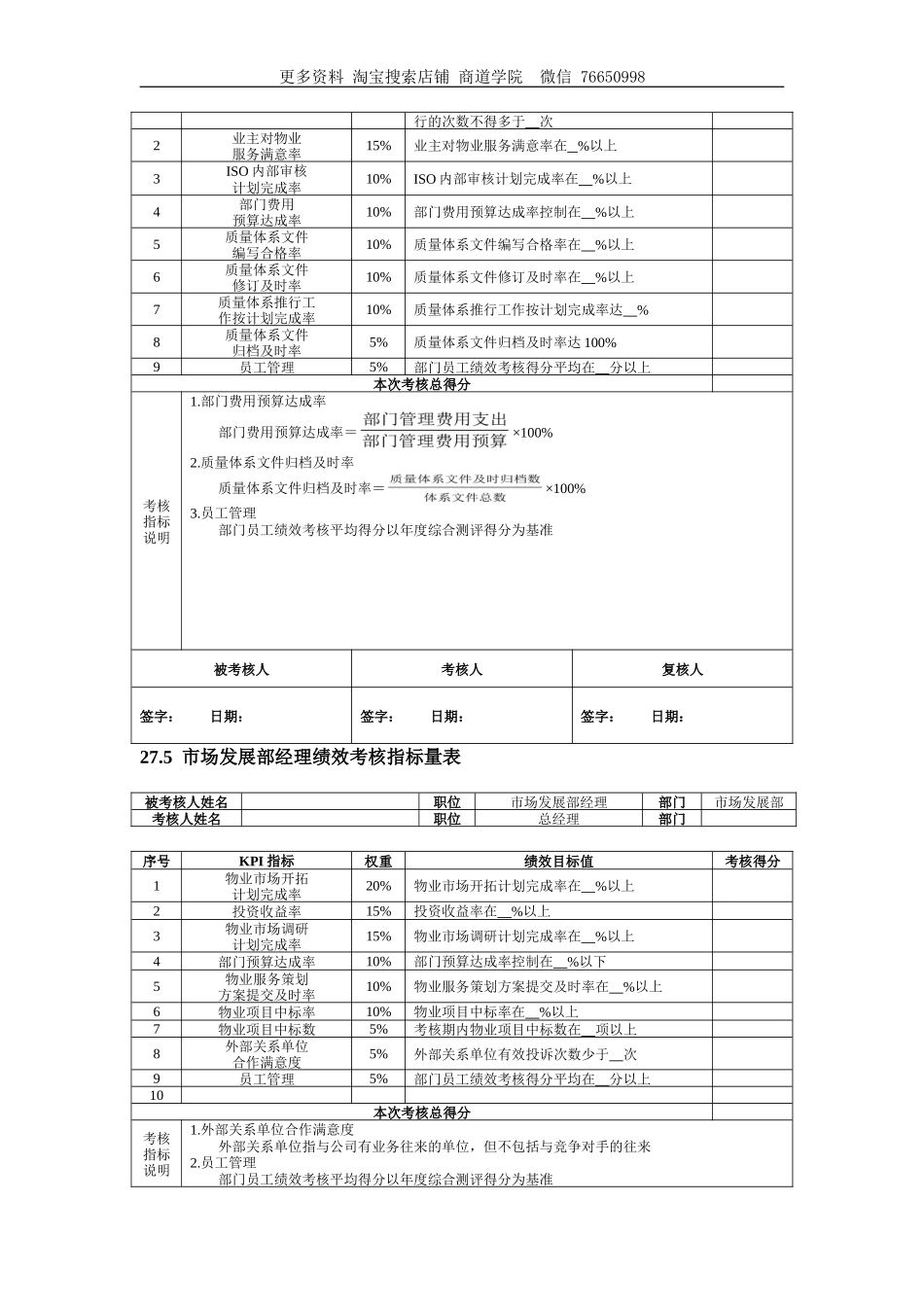 物业企业绩效考核全案_第3页