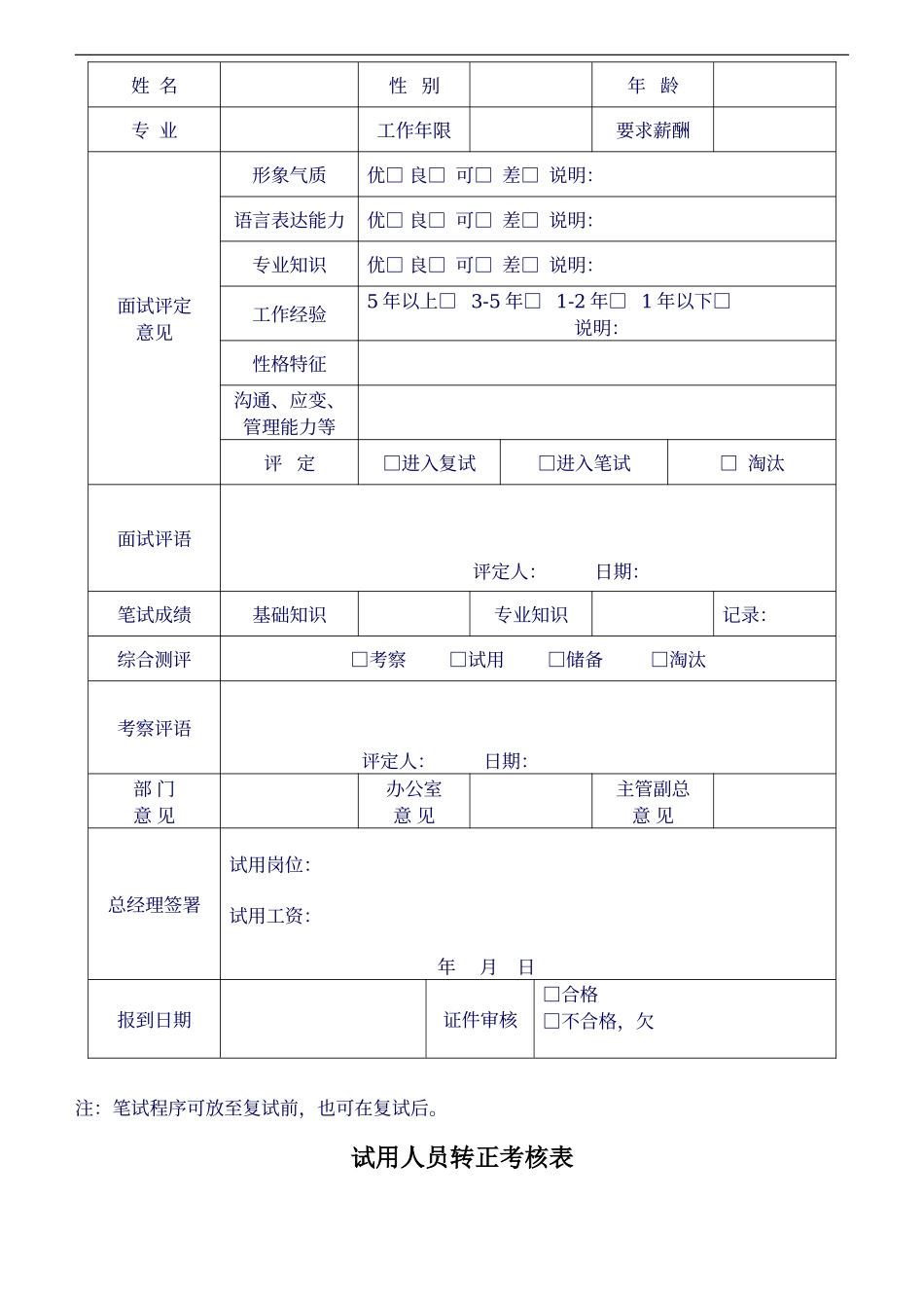 物业办公室管理表格_第3页