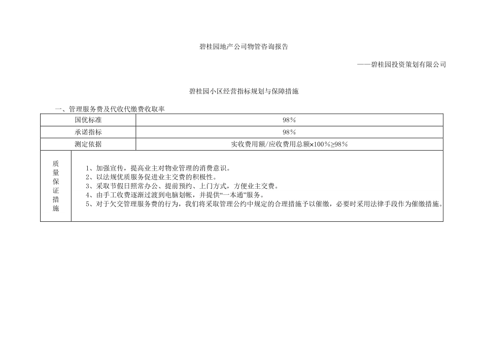 碧桂园物业管理方案_第3页