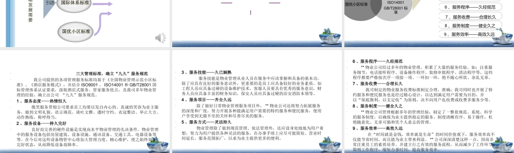 别墅区物业服务方案(汇报稿)