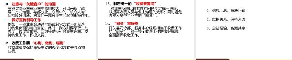 物业费催缴培训课件