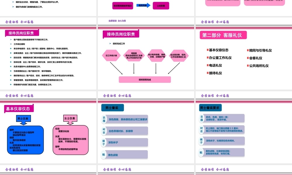 物业客服管理培训教案(大全)