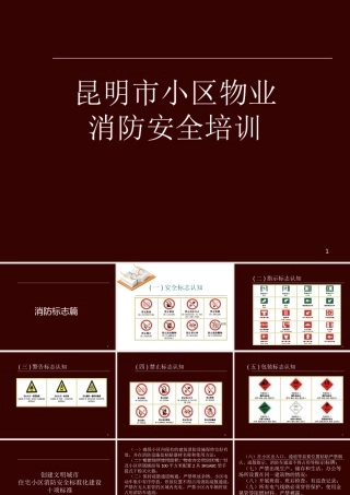小区物业消防安全培训课件