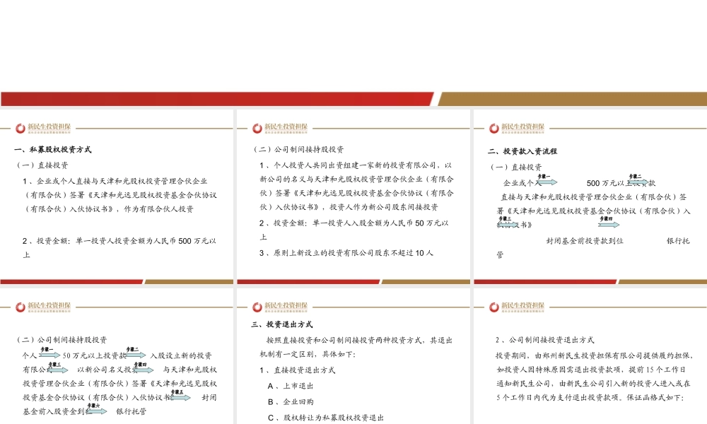 私募股权退出机制