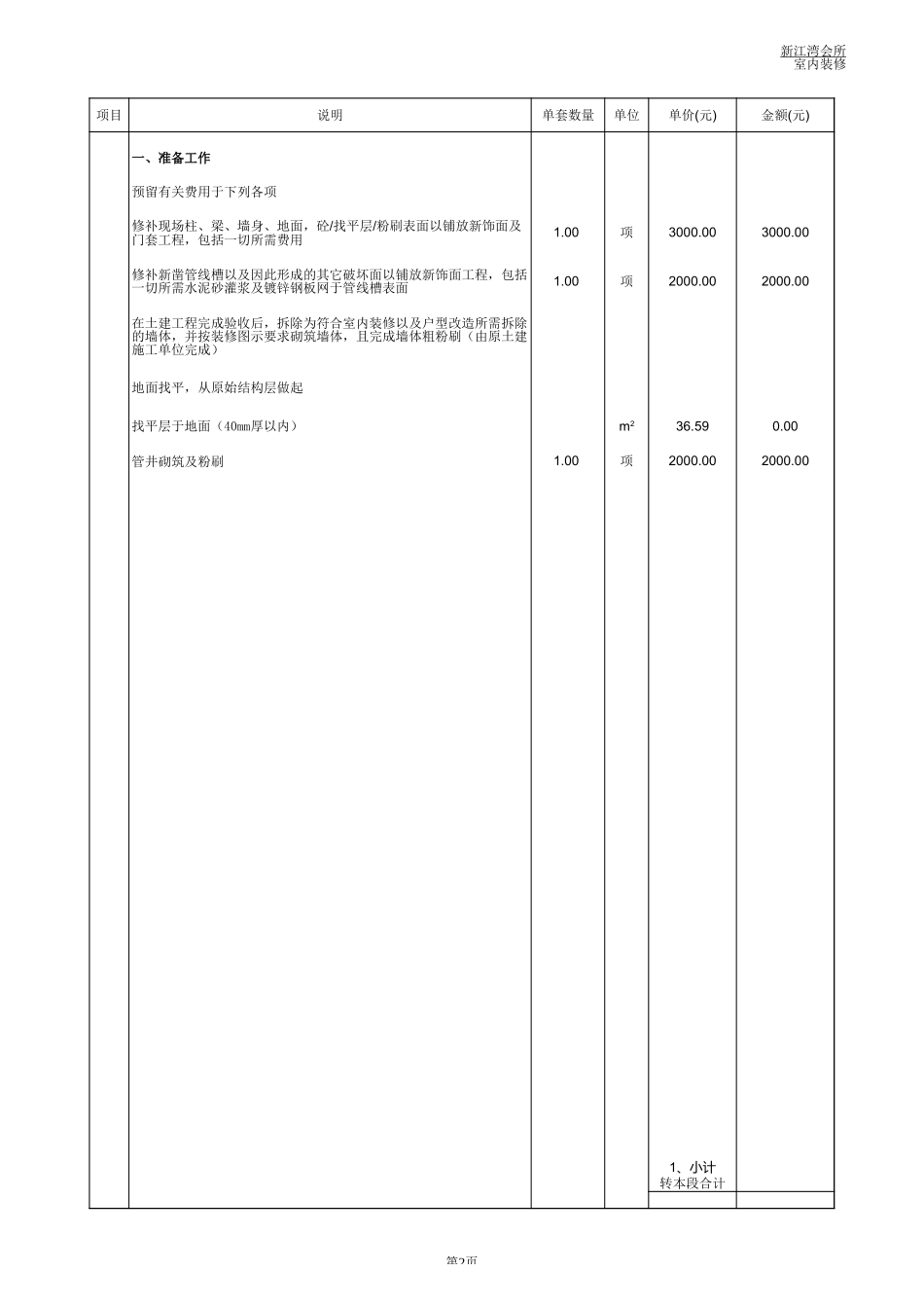 35、会所报价清单_第2页