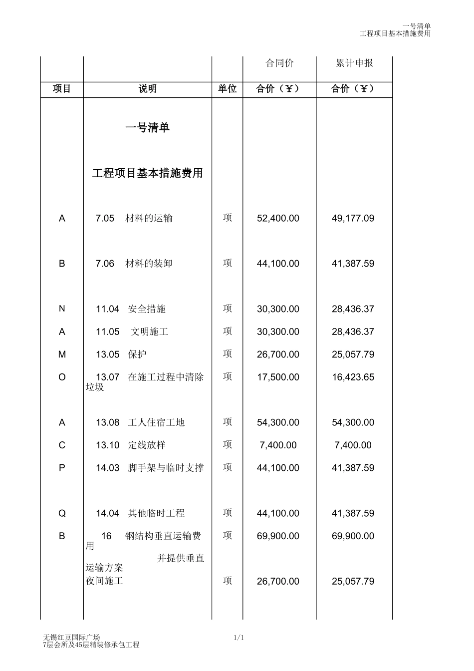 38、某会所精装修预算_第1页
