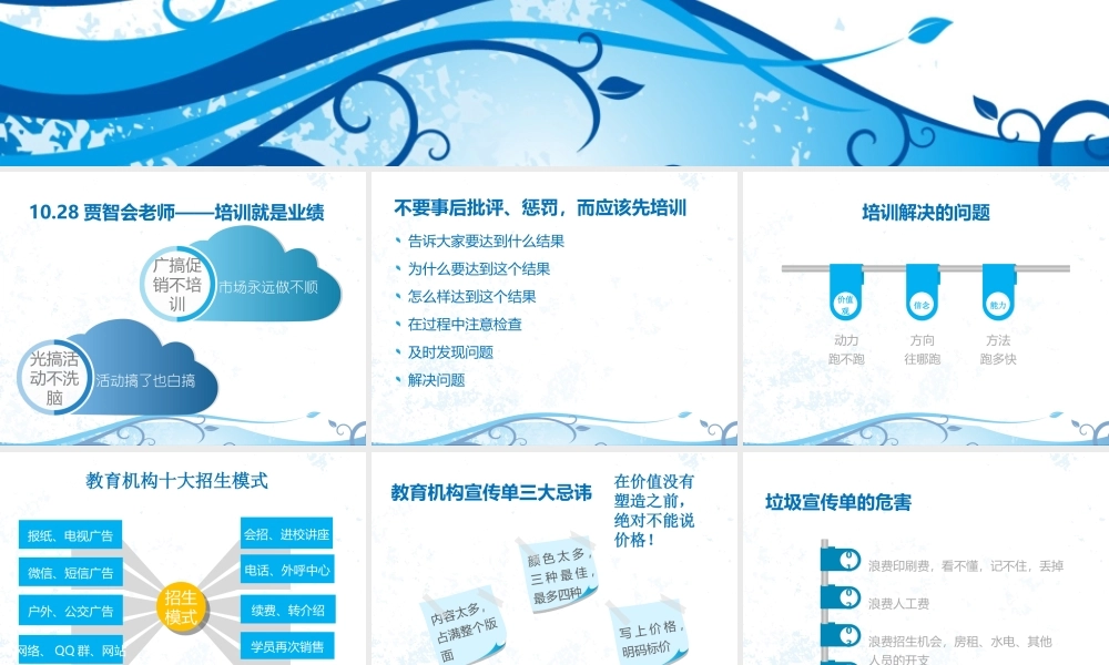 培训机构招生方法总结