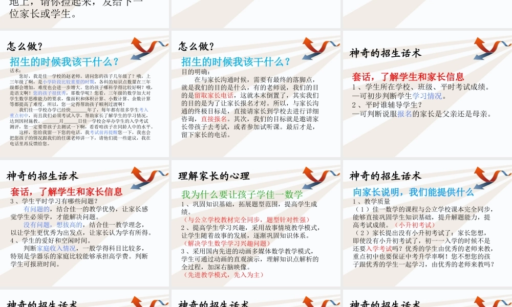 数学招生咨询话术与技巧