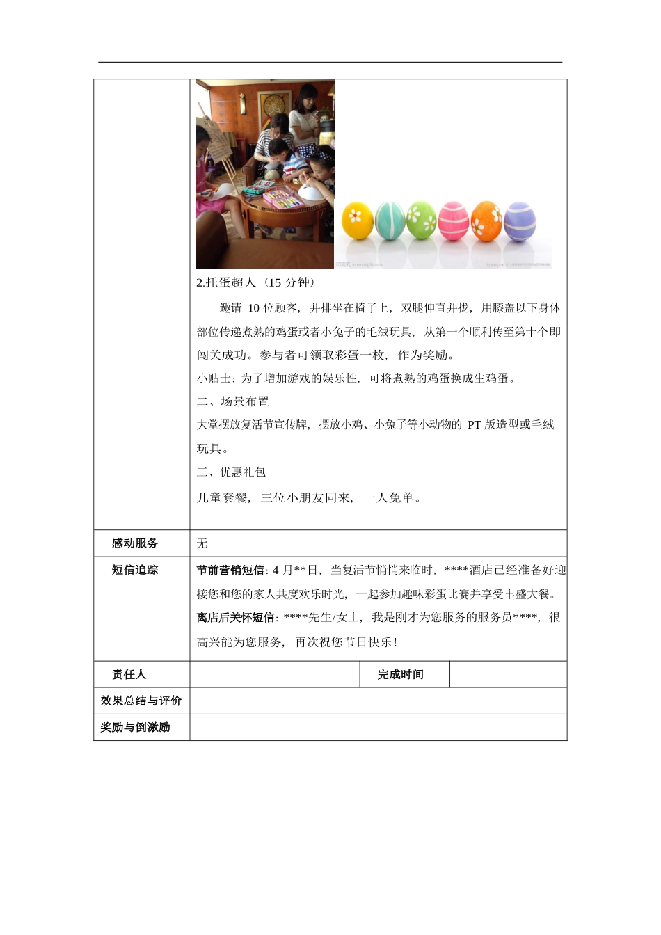 餐厅营销方案：复活节_第2页