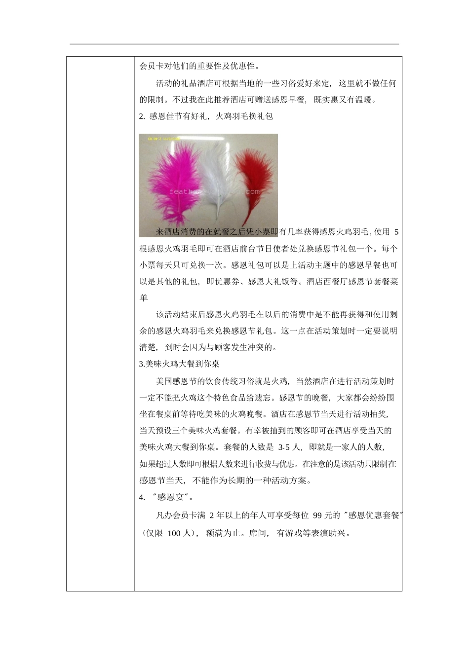 餐厅营销方案：感恩节_第2页