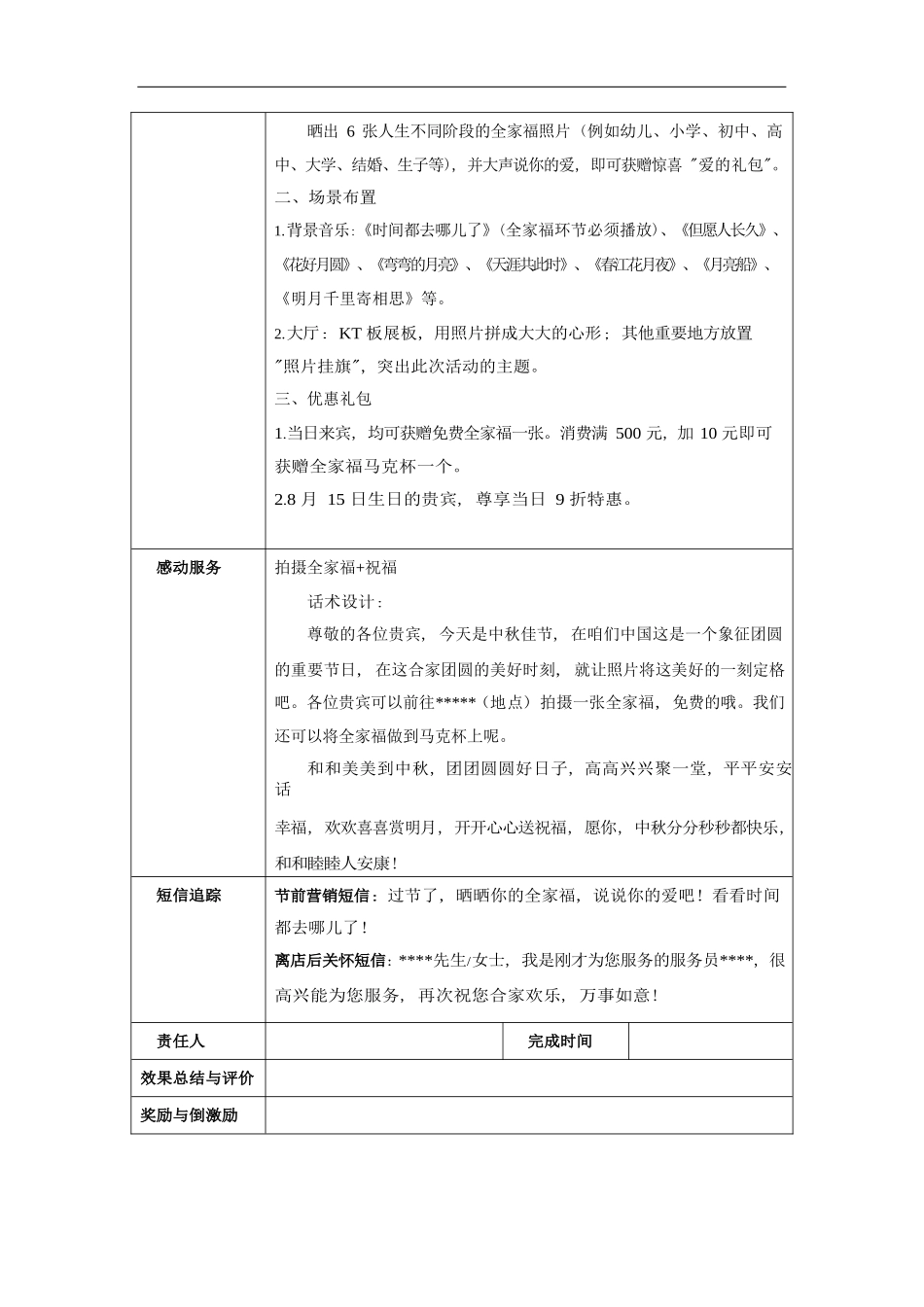 餐厅营销方案：中秋节_第2页