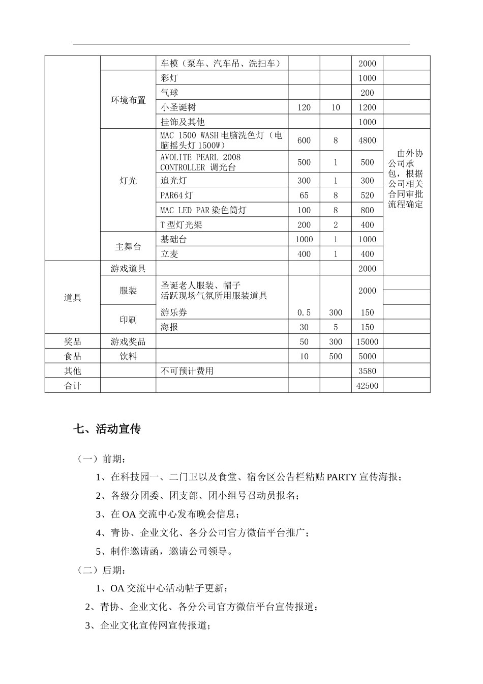 圣诞嘉年华活动策划方案_第3页