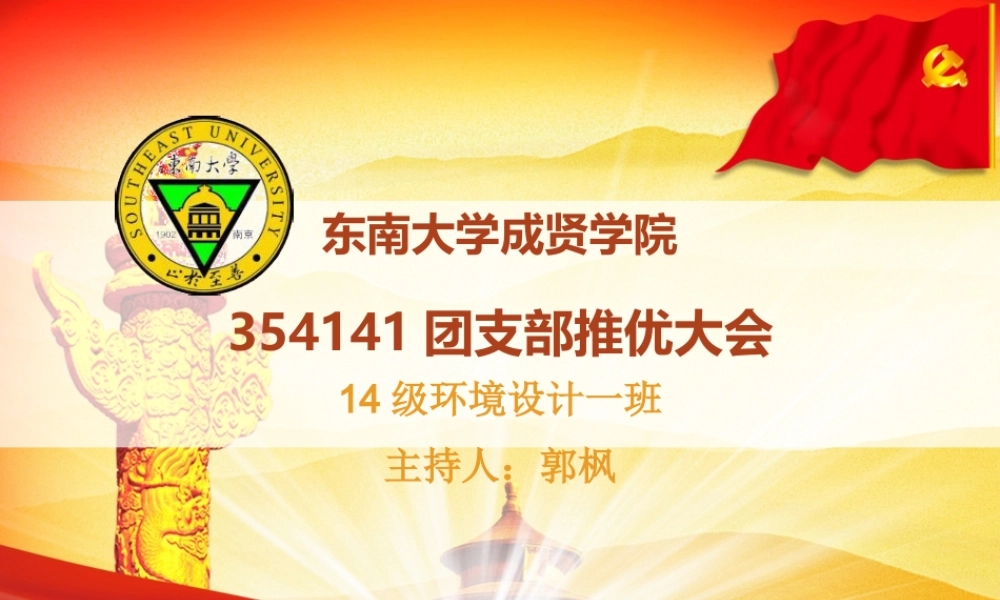 东南大学成贤学院团日活动