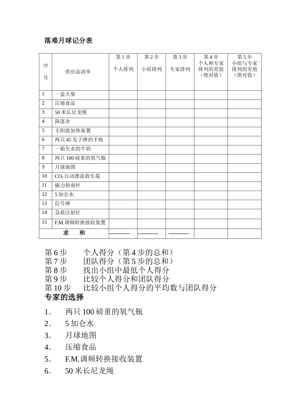 团建游戏---落难月球_第3页