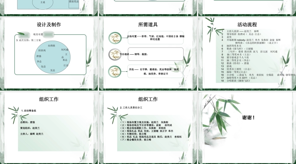 建筑公司年会策划方案
