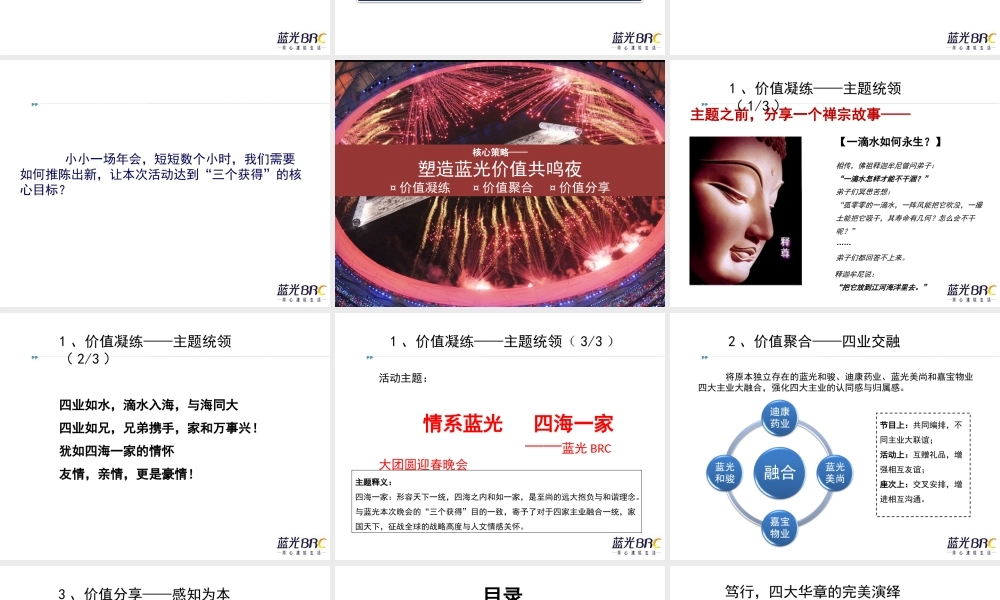 蓝光集团公司年会策划方案
