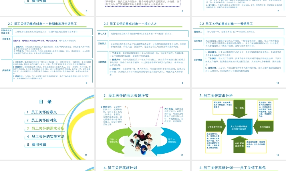 员工关怀实施方案