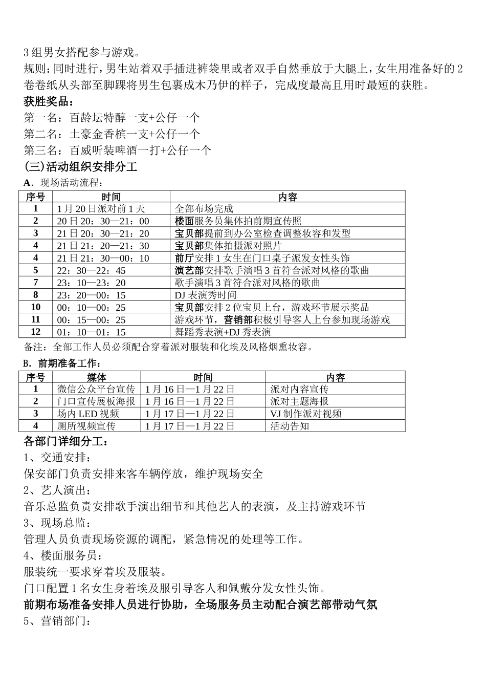 缪斯酒吧埃及派对活动策划案_第2页