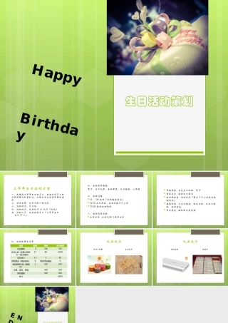生日活动策划(简洁)