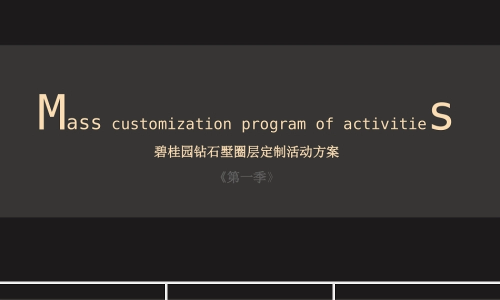 钻石别墅生日PARTY活动方案
