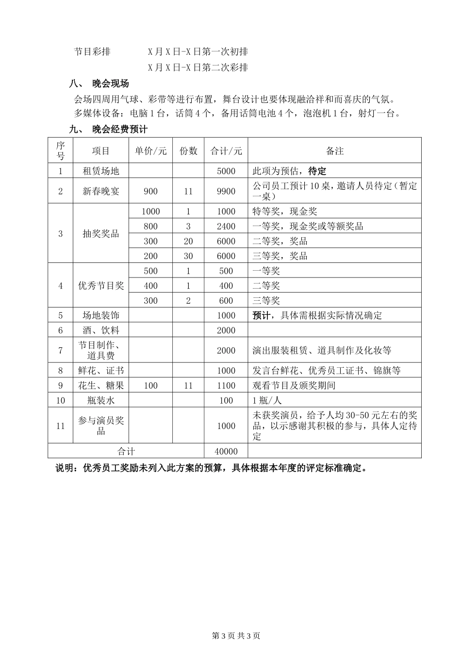 公司春节联欢晚会策划方案_第3页