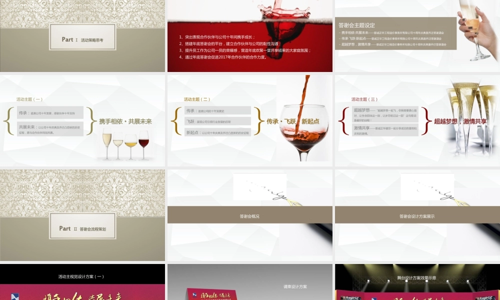 建筑管理普诚工程造价公司十周年庆典暨乔迁答谢酒会规划方案