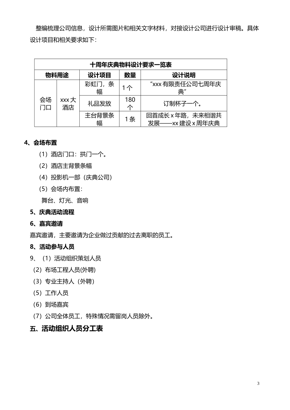 公司周年庆典活动策划方案_第3页