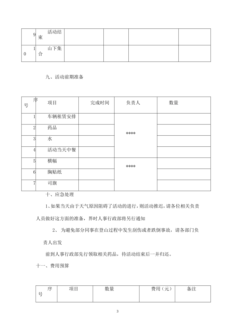 公司登山及团队建设方案-盘古文库_第3页
