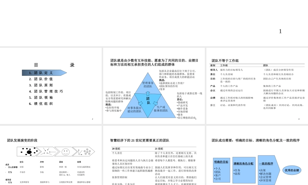 高效团队建设方案